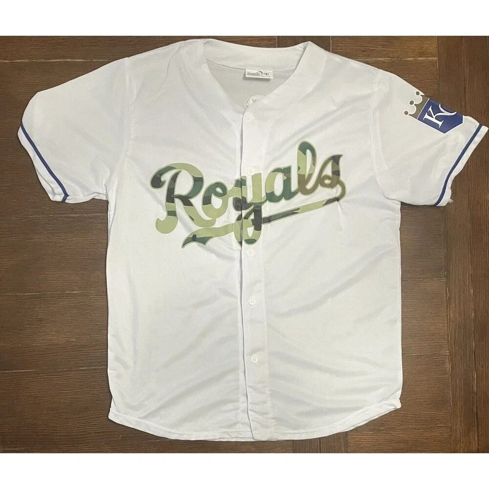 Kansas City Royals Fox Sports Promotional Jersey Size Medium Camouflage